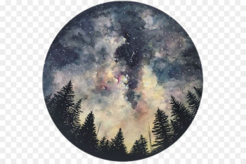 Art Watercolor painting Drawing Sketchbook - night sky Art Watercolor painting Drawing Sketchbook - night sky