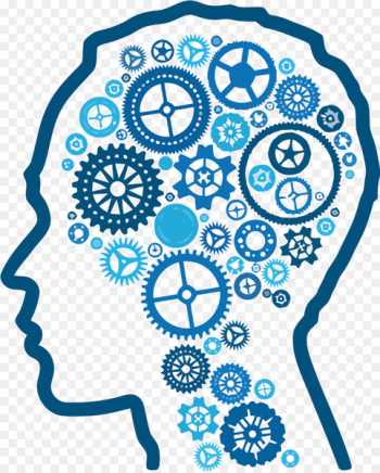 Artificial intelligence Cognition Thought Clip art - Vector human brain gear 
