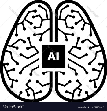Artificial intelligence vector image Artificial intelligence vector image