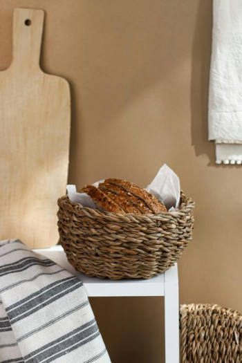 Artisan Bread in a Woven Basket Artisan Bread in a Woven Basket