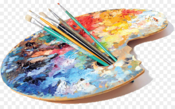 Artist Painting Studio Palette - painting Artist Painting Studio Palette - painting