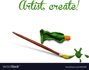 Artist poster vector image Artist poster vector image