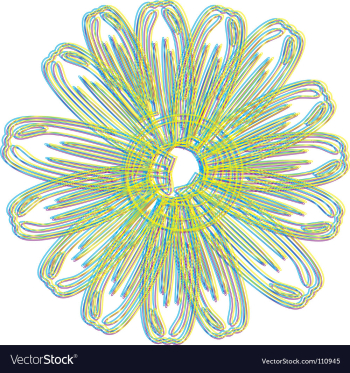 Artistic flower vector image Artistic flower vector image