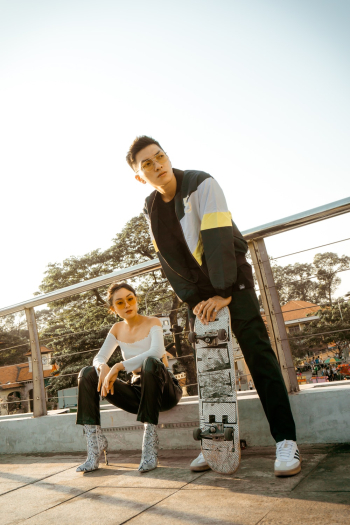 Asian Couple Wearing Asian Couple Wearing