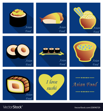 Asian food background asian food poster asian vector image Asian food background asian food poster asian vector image
