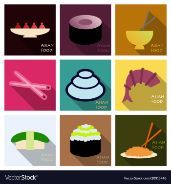 Asian food background asian food poster asian vector image Asian food background asian food poster asian vector image
