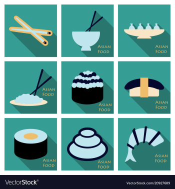 Asian food background asian food poster asian vector image Asian food background asian food poster asian vector image