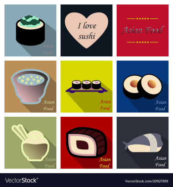 Asian food background asian food poster asian vector image Asian food background asian food poster asian vector image
