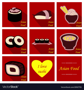 Asian food background asian food poster asian vector image Asian food background asian food poster asian vector image