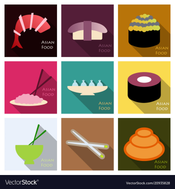 Asian food background asian food poster asian vector image Asian food background asian food poster asian vector image