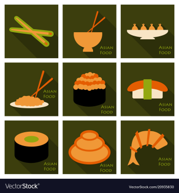 Asian food background asian food poster asian vector image Asian food background asian food poster asian vector image