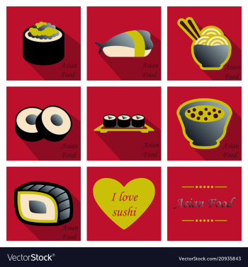 Asian food background asian food poster asian vector image Asian food background asian food poster asian vector image