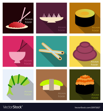 Asian food background asian food poster asian vector image Asian food background asian food poster asian vector image