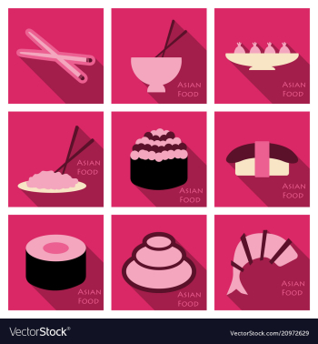 Asian food background asian food poster asian vector image Asian food background asian food poster asian vector image