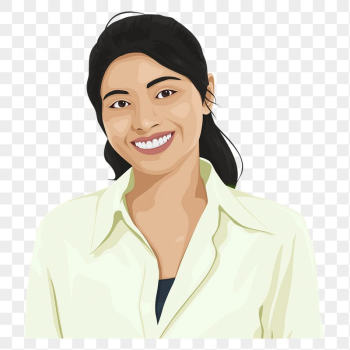 Asian woman png sticker, isolated | Free PNG - rawpixel