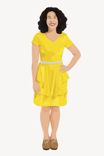 Asian woman, standing character illustration | Free PSD - rawpixel Asian woman, standing character illustration | Free PSD - rawpixel