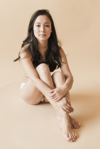 Asian young woman in underwear sitting with legs crossed Free Photo Asian young woman in underwear sitting with legs crossed Free Photo