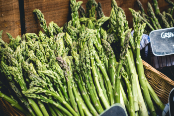 Asparagus at farmers market Asparagus at farmers market