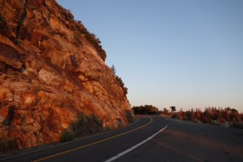 Asphalt Road Beside Mountain Asphalt Road Beside Mountain