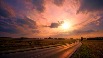 Asphalt Road during Sunset Asphalt Road during Sunset