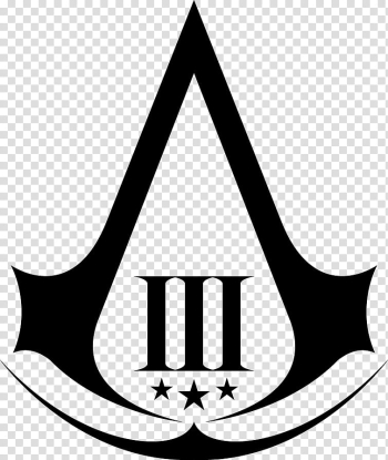 Assassin Creed Logo Resource , black and white abstract painting transparent background PNG clipart