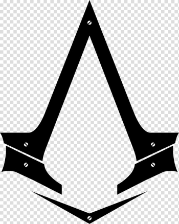 Assassin Creed Logo Resource , black and white abstract painting transparent background PNG clipart