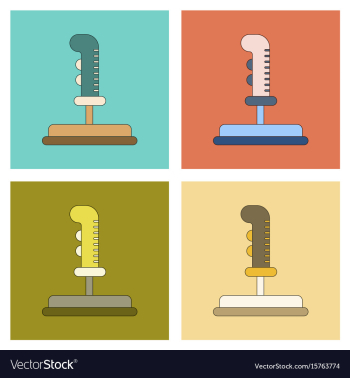 Assembly flat icon joystick vector image Assembly flat icon joystick vector image