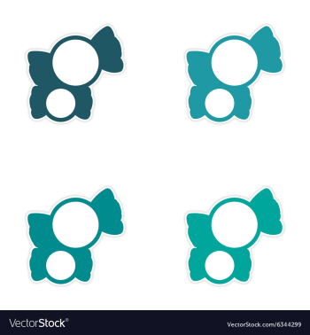 Assembly sticker colored sweets sugar candies on a vector image Assembly sticker colored sweets sugar candies on a vector image