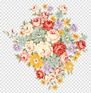 Assorted-color flowers illustration, Flower bouquet Drawing Dress Garden roses, Watercolor roses transparent background PNG clipart