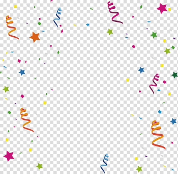 Assorted-color graffiti decor illustration, Ribbon Birthday New Year , Holiday promotional ribbon background material transparent background PNG clipart