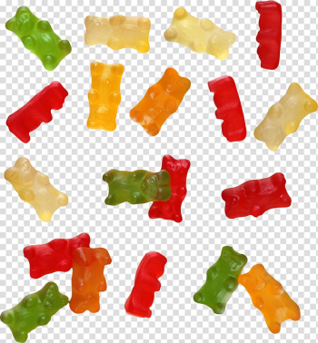 Assorted-color gummy bears, Fruit Jelly Gelatin dessert Gumdrop Android, candy transparent background PNG clipart