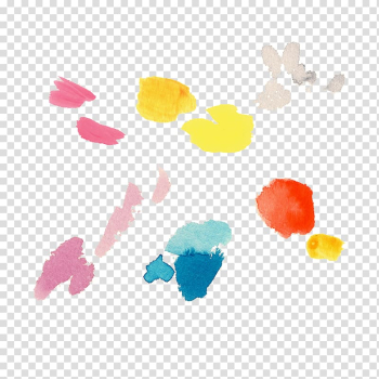 Assorted-color paint illustration, Ink brush Color Splash, Color ink splash brushes transparent background PNG clipart