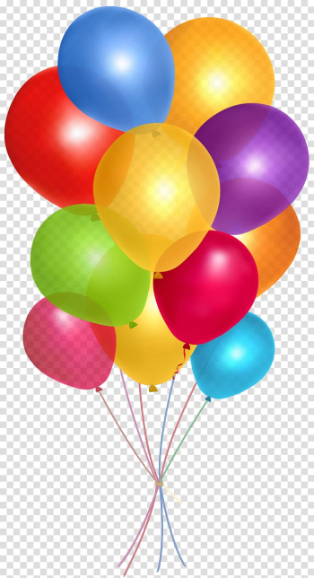 Assorted-color party balloon , Balloon , Balloons 8 transparent background PNG clipart