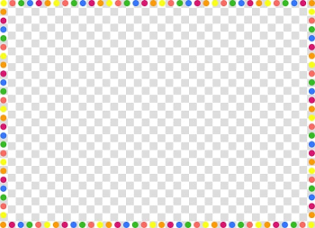 Assorted-color polka-dot frame , Polka dot , Dot Border transparent background PNG clipart