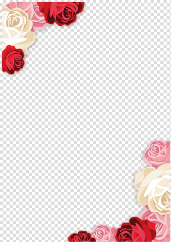 Assorted-color rose illustration, Wedding invitation Beach rose Euclidean , Invitations Decorative elements transparent background PNG clipart
