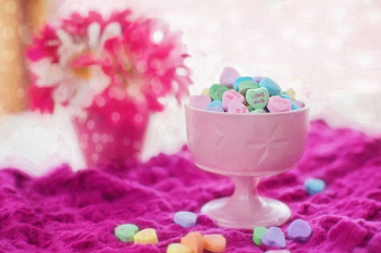 Assorted Colored Heart Candies Assorted Colored Heart Candies