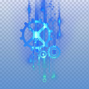 Assorted gears illustration, Light Blu-ray disc Transparency and translucency Halo, Luminous efficiency of digital technology transparent background PNG clipart