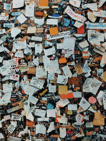 Assorted Notes on Wall Assorted Notes on Wall