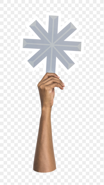 Asterisk symbol png hand holding | Free PNG - rawpixel