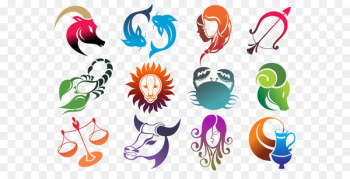 Astrological sign Zodiac Horoscope Clip art - Colourful Zodiac Signs Set Large PNG Image 