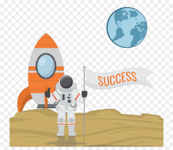 Astronaut Apollo 8 Shuttle Training Aircraft Euclidean vector Rocket - Moon astronaut 
