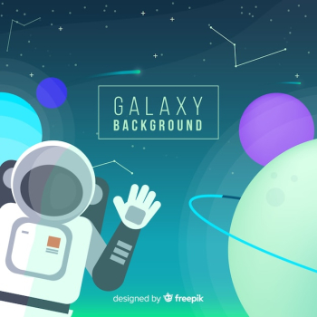 Astronaut background in space Astronaut background in space