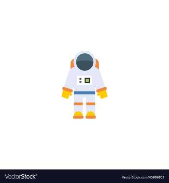 astronaut creative icon flat from space astronaut creative icon flat from space