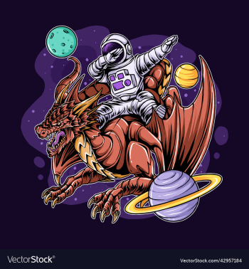 astronaut dabbing on dragon in space astronaut dabbing on dragon in space