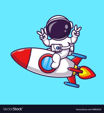astronaut riding rocket with peace hand cartoon astronaut riding rocket with peace hand cartoon