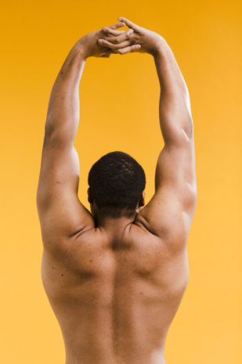 Athletic shirtless man stretching Free Photo Athletic shirtless man stretching Free Photo