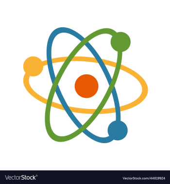atom colored science icon atom colored science icon
