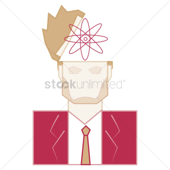 Atom structure in head Atom structure in head