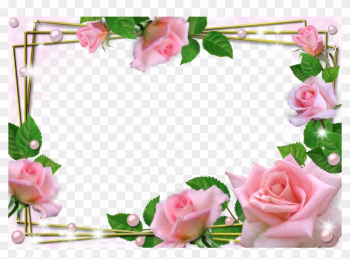 Attractive Beautiful Flower Frame Pattern - Beautiful Photo Frame Png