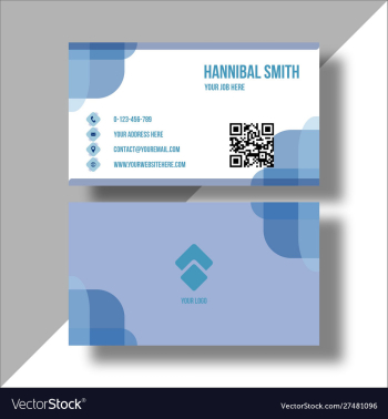 Attractive business card vector image Attractive business card vector image